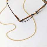 The Curb Antique Gold Convertible Eyewear/Mask Chain