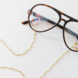 The Paperclip Antique Gold Convertible Eyewear/Mask Chain
