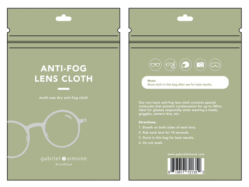 Reusable Anti-fog Lens Cleaning Cloth